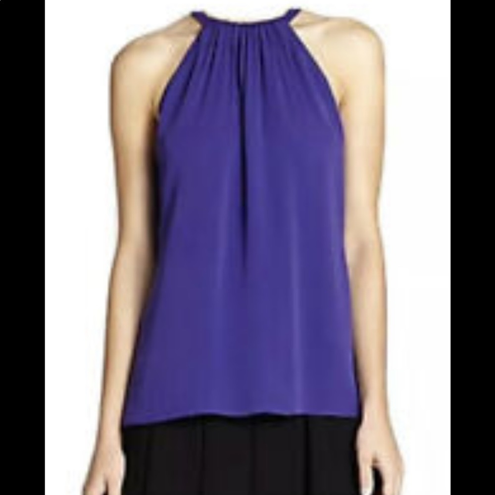 Diane von Furstenburg purple tank blouse
